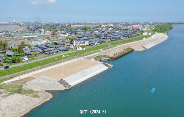 蔵岡低水護岸その８工事 写真