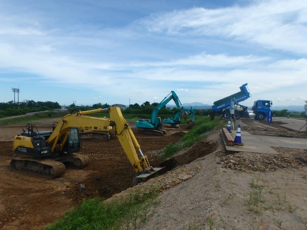 大河津分水路山地部掘削その23他工事 写真