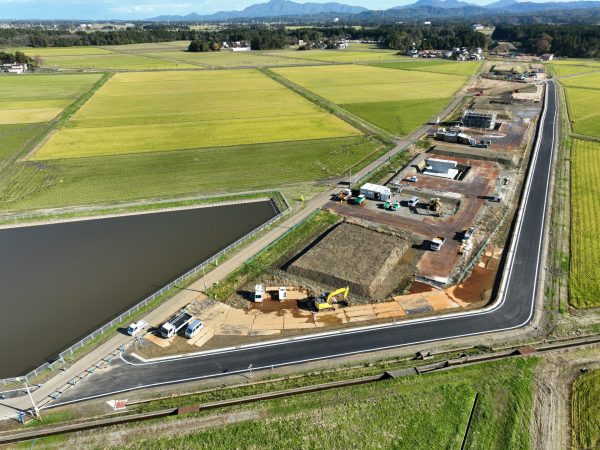 上沼道 米岡地区軟弱地盤改良その4工事 写真