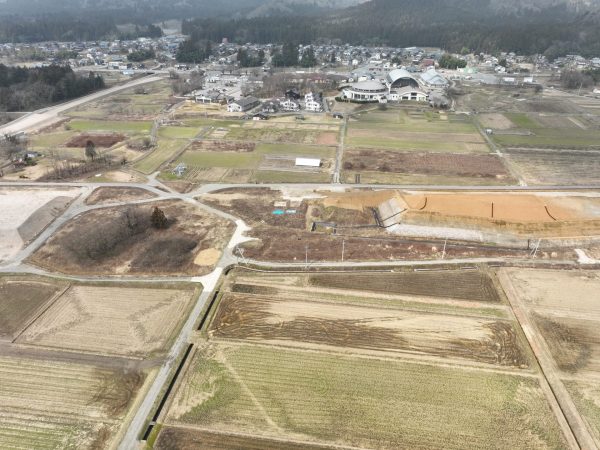 朝日温海道路　猿沢地区道路その5　工事 写真