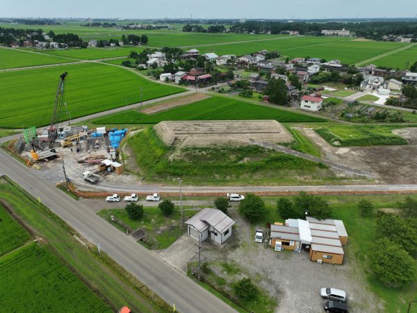 上沼道 米岡地区軟弱地盤改良その4工事 写真